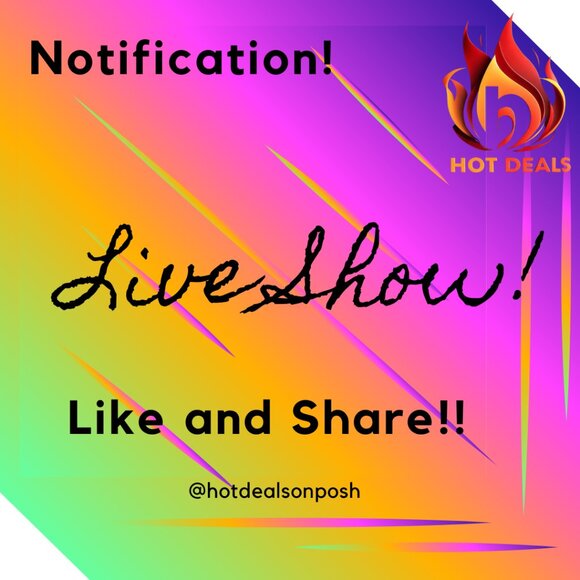 Accessories - LIVE SHOW NOTIFCATION!  LIVE SHOW NOTIFCATION!! LIKE AND SHARE PLEASE